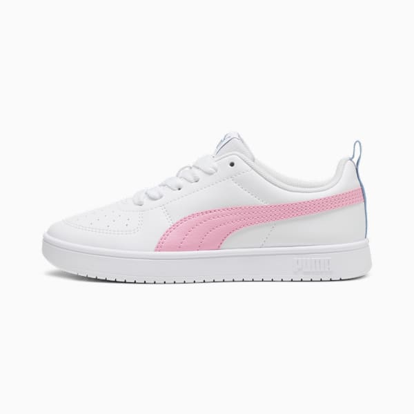 Rickie Youth Trainers, PUMA White-Pink Lilac-Zen Blue, large-MEX