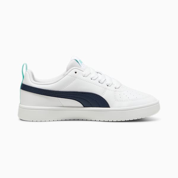 Tenis juveniles Rickie, PUMA White-Mint-Club Navy, large-MEX