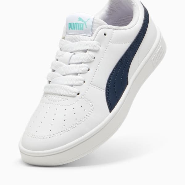 Tenis juveniles Rickie, PUMA White-Mint-Club Navy, large-MEX