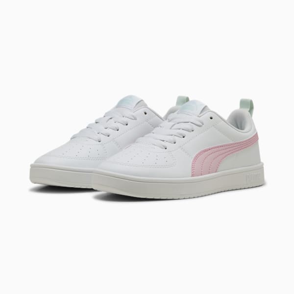 Rickie Youth Trainers, PUMA White-Rose Mauve-Peaceful Blue, large-ZAF
