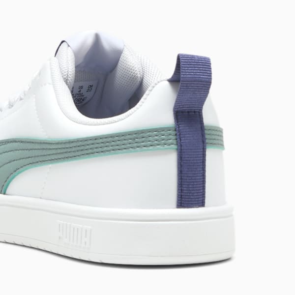 Rickie Youth Trainers, PUMA White-Green Moon-Blue Crystal, large-ZAF