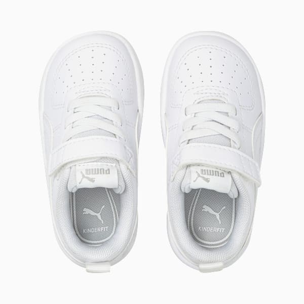 Tenis con cierre alternativo para bebés Rickie, Puma White-Puma White-Glacier Gray, large-MEX