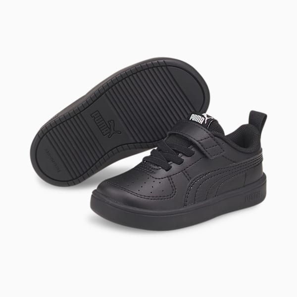Rickie Alternative Closure Babies' Trainers, Puma Black-Puma Black-Glacier Gray, large-MEX