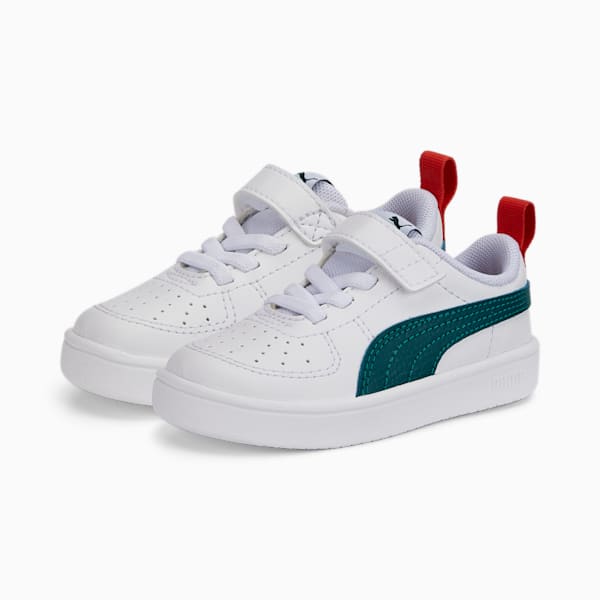 Rickie Alternative Closure Babies' Trainers, Puma White-Peacoat, large-ZAF