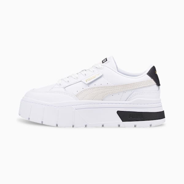 Tenis Mayze Stack para mujer, Puma White-Vaporous Gray, large-MEX