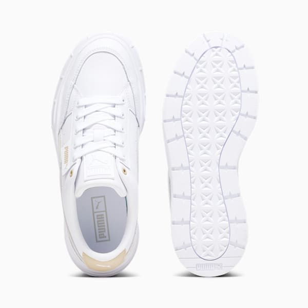 Mayze Stack Sneakers Women, PUMA White-Sedate Gray, large-ZAF