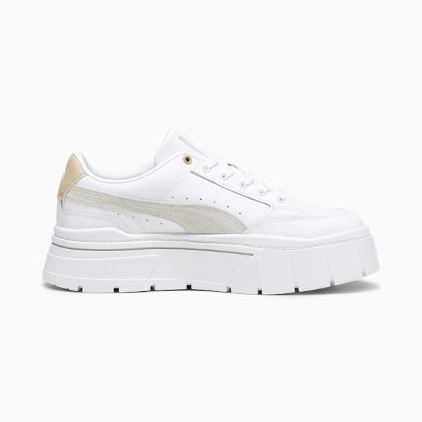 Mayze Stack Sneakers Women, PUMA White-Sedate Gray, large-ZAF