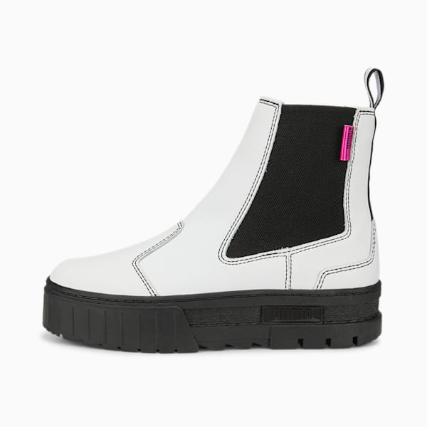 Mayze Pop Chelsea Boot Women, Puma White-Puma Black, large-ZAF