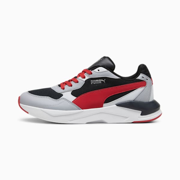 X-Ray Speed Lite Trainers, PUMA Black-Club Red-Gray Fog-Silver Mist, large-ZAF