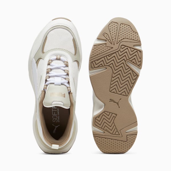 Zapatillas Cassia para mujer, Warm White-PUMA White-Desert Dust-Oak Branch-PUMA Gold, large-ARG
