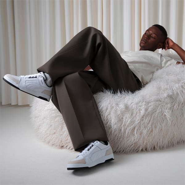 Slipstream Lo Retro Trainers, Puma White-Vaporous Gray, large-MEX