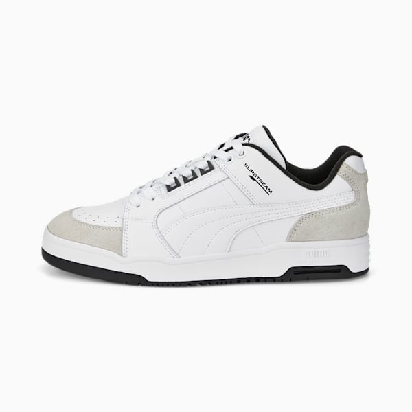 Slipstream Lo Retro Trainers, Puma White-Vaporous Gray, large-MEX