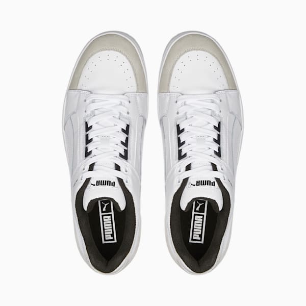 Slipstream Lo Retro Trainers, Puma White-Vaporous Gray, large-ZAF
