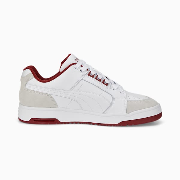 Slipstream Lo Retro Trainers, Puma White-Intense Red, large-ZAF