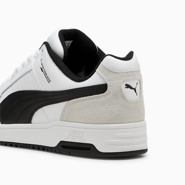 Slipstream Lo Retro Trainers, PUMA White-PUMA Black, large-ZAF