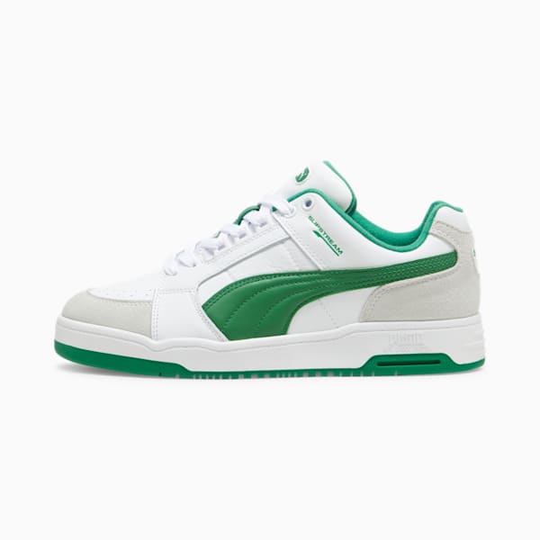 Slipstream Lo Retro Trainers, PUMA White-Archive Green, large-ZAF