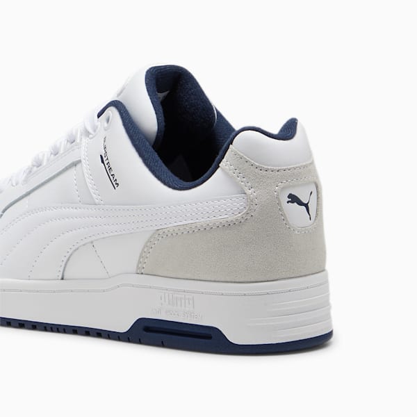 Slipstream Lo Retro Trainers, PUMA White-PUMA White-Club Navy, large-ZAF