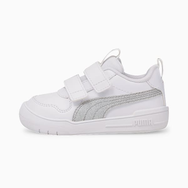 Tenis Multiflex Glitz para infantes, Puma White-Puma Silver, large-MEX