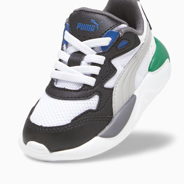 X-Ray Speed AC Babies' Trainers, PUMA White-Cool Light Gray-PUMA Black-Archive Green, large-ZAF
