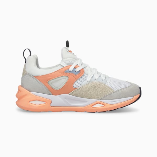 TRC Blaze Trainers, Puma White-Peach Pink, large-ZAF