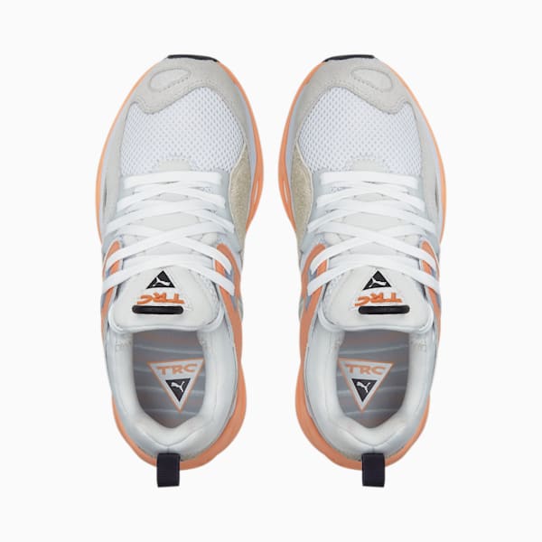TRC Blaze Trainers, Puma White-Peach Pink, large-ZAF