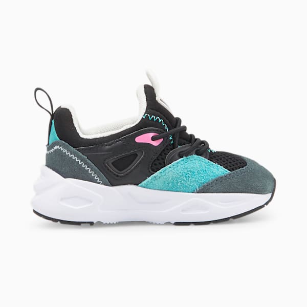 TRC Blaze Alternative Closure Babies' Trainers, Puma Black-Dark Slate, large-ZAF