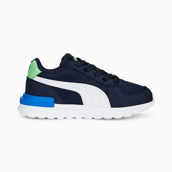 Zapatillas Graviton AC para niños, PUMA Navy-PUMA White-Summer Green-Victoria Blue, large-ARG