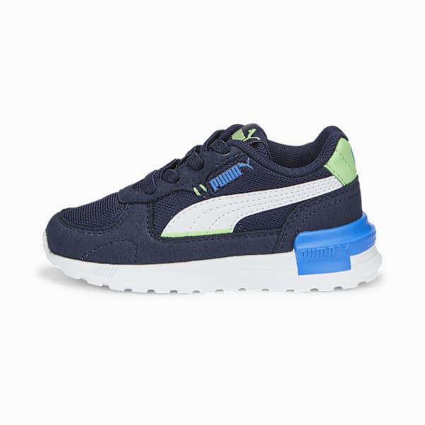 Zapatillas Graviton AC para bebes, PUMA Navy-PUMA White-Summer Green-Victoria Blue, large-ARG