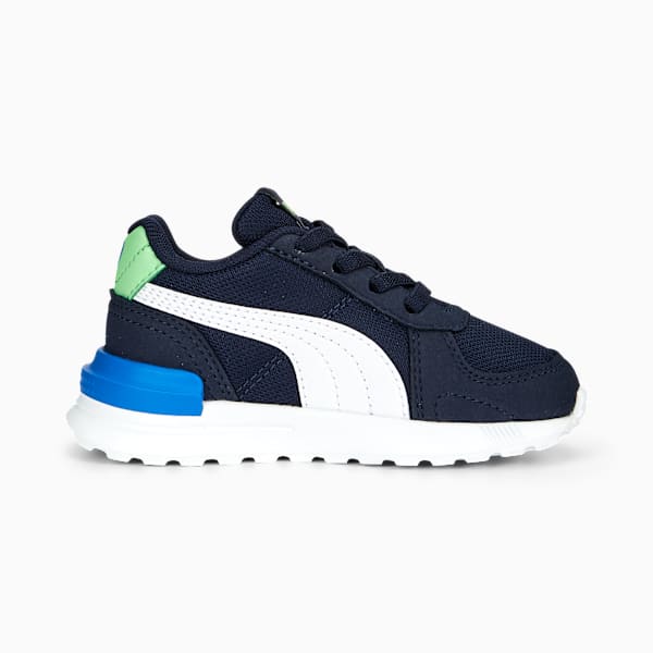 Zapatillas Graviton AC para bebes, PUMA Navy-PUMA White-Summer Green-Victoria Blue, large-ARG