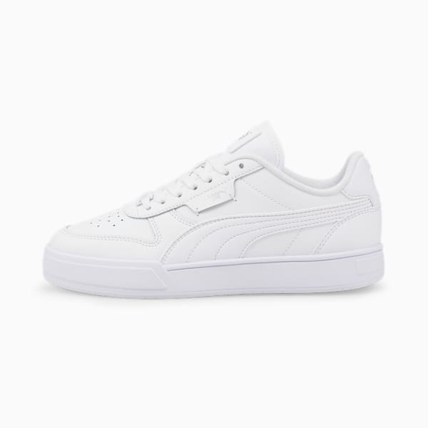 Caven Dime Youth Trainers, Puma White-Puma White-Puma Silver, large-MEX