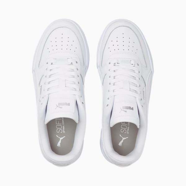Caven Dime Youth Trainers, Puma White-Puma White-Puma Silver, large-MEX