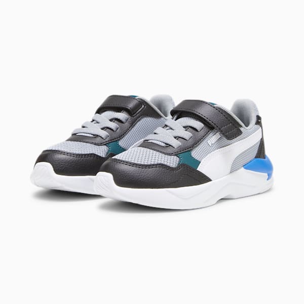 X-Ray Speed Lite AC Kids' Trainers, PUMA Black-PUMA White-Malachite, large-ZAF