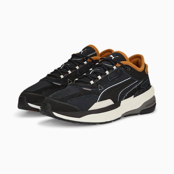 Extent Nitro Heritage Sneakers, Jet Black-Whisper White, large-ZAF