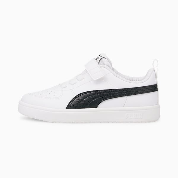 Rickie Alternative Closure Kids' Trainers, Puma White-Puma Black, large-MEX