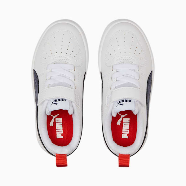 Rickie Alternative Closure Kids' Trainers, Puma White-Peacoat, large-ZAF