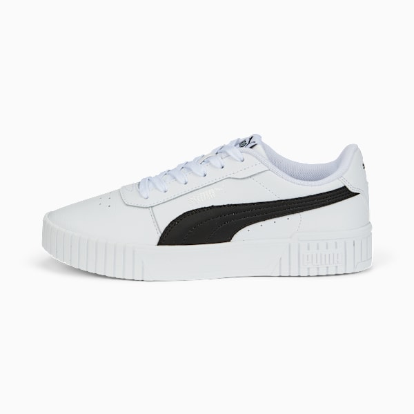 Tenis para mujer Carina 2.0, Puma White-Puma Black-Puma Silver, large-MEX