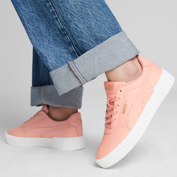 Carina 2.0 Sneakers Women, Poppy Pink-PUMA Gold-Matte Puma Gold-PUMA White, large-ZAF