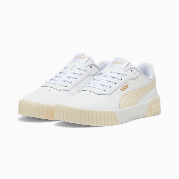 Carina 2.0 Sneakers Women, PUMA White-Sugared Almond-PUMA Gold, large-ZAF