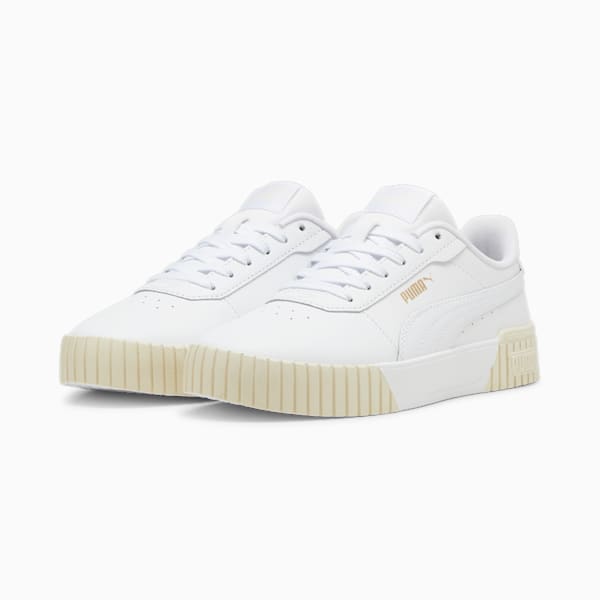 Carina 2.0 Sneakers Women, PUMA White-PUMA Gold-Alpine Snow, large-ZAF