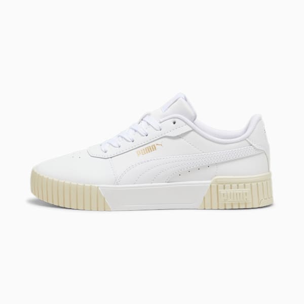 Carina 2.0 Sneakers Women, PUMA White-PUMA Gold-Alpine Snow, large-ZAF
