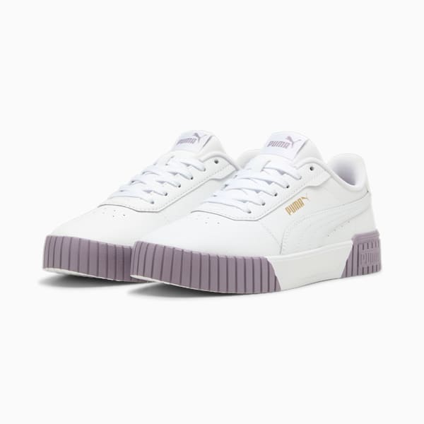 Carina 2.0 Sneakers Women, PUMA White-Pale Plum-PUMA Gold, large-ZAF