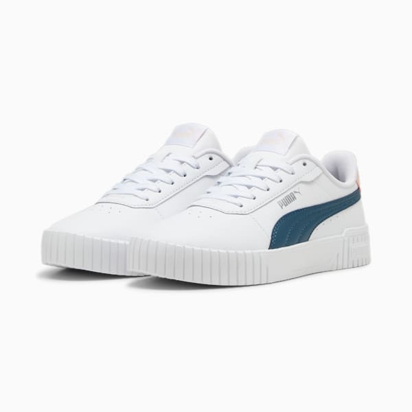 Carina 2.0 Sneakers Women, PUMA White-Gray Skies-Island Pink, large-ZAF