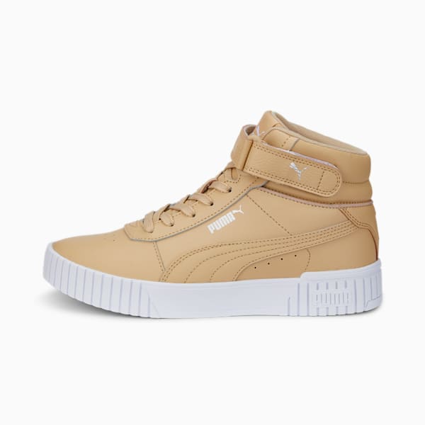 Carina 2.0 Mid Sneakers Women, Light Sand-Light Sand-Puma Silver-Puma White, large-ZAF