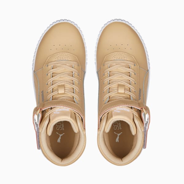 Carina 2.0 Mid Sneakers Women, Light Sand-Light Sand-Puma Silver-Puma White, large-ZAF