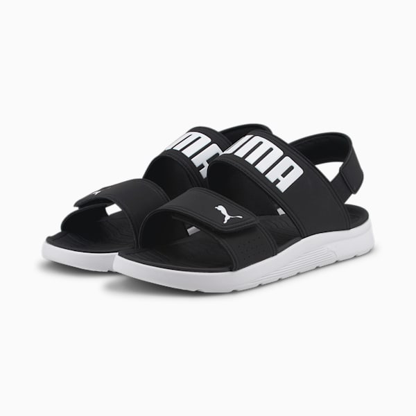 Backstrap Sandals, Puma Black-Puma White, large-ZAF