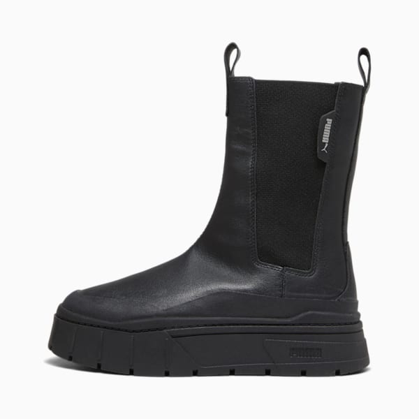 Mayze Stack Women's Chelsea Boot, PUMA Black, large-ZAF