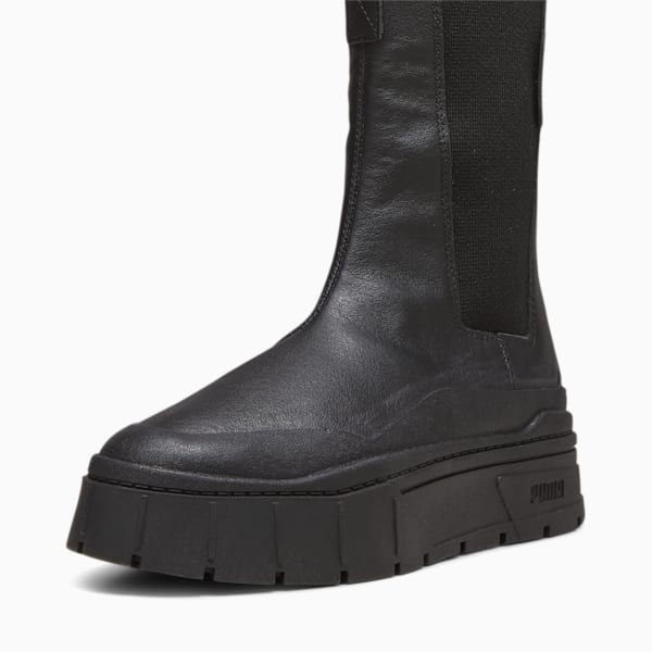 Mayze Stack Women's Chelsea Boot, PUMA Black, large-ZAF