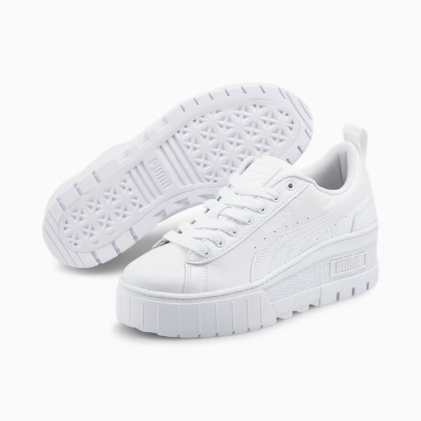 Mayze Wedge Sneakers Women, Puma White, large-ZAF