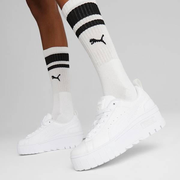 Mayze Wedge Sneakers Women, Puma White, large-ZAF