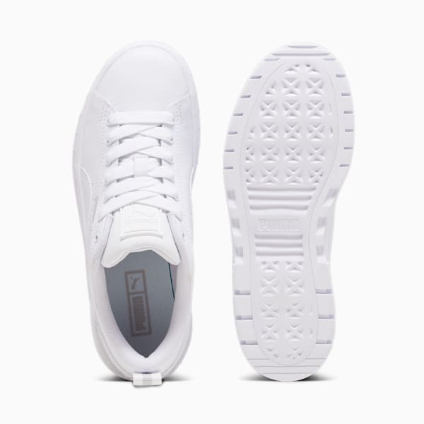 Mayze Wedge Sneakers Women, PUMA White-Ash Gray, large-ZAF